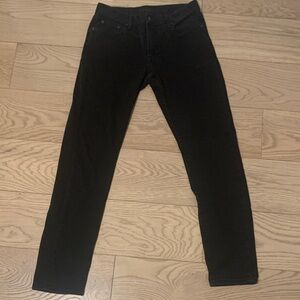 Uniqlo Men's Black HeatTech Jeans